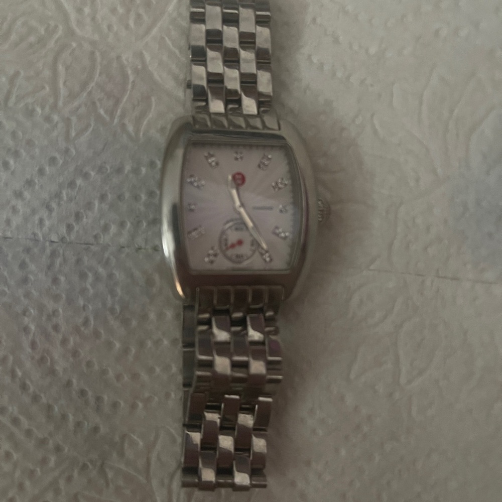 Michele Urban mini watch with diamonds